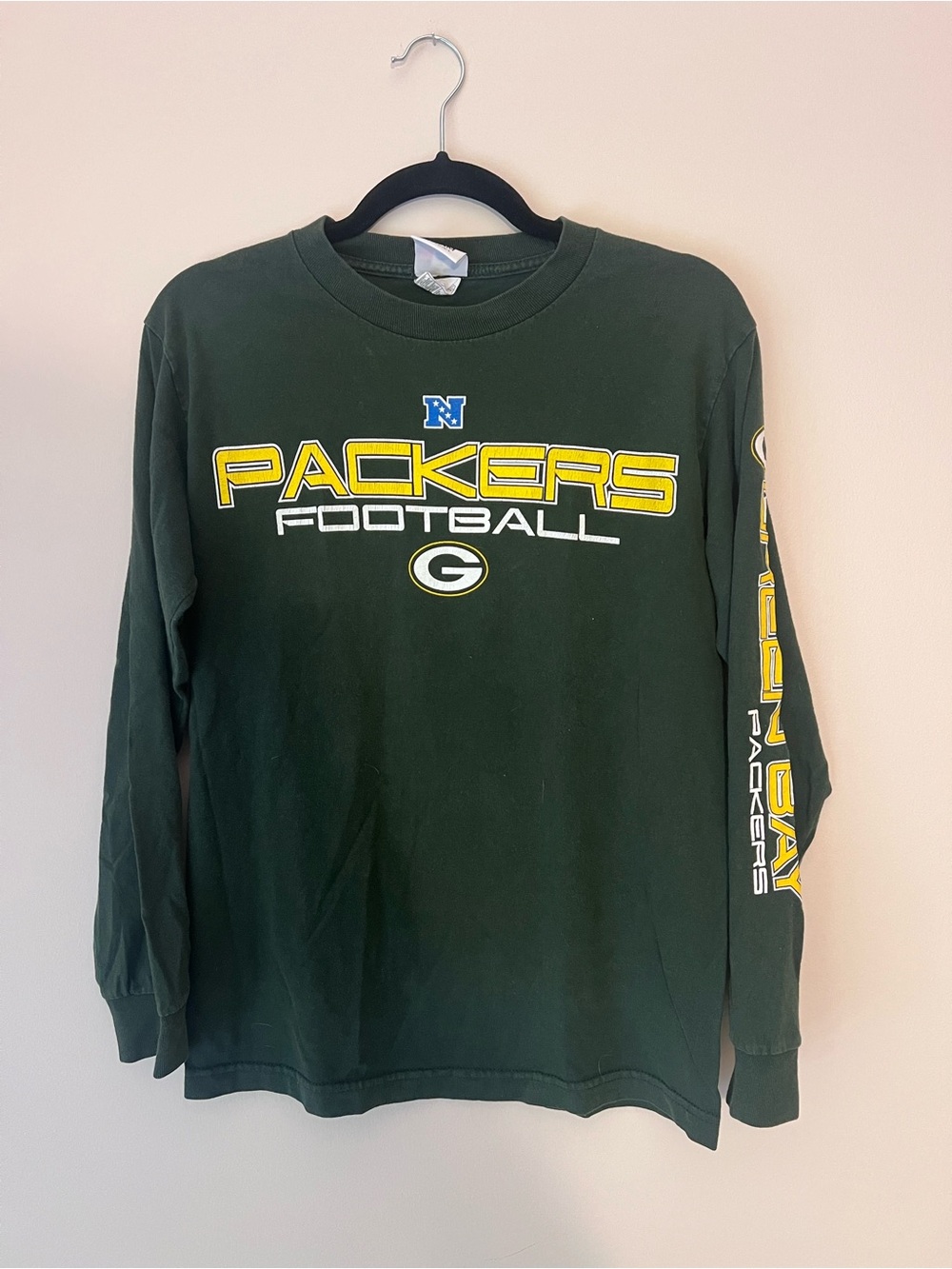 NFL Green & Yellow Packers Football Long Sleeve Tee